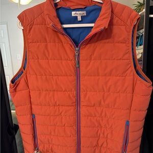 Peter Millar  Men's Orange Quilted Vest